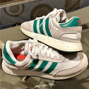 Adidas I-5923 - Men's Size 11 Shoes - Green Boost Athletic Running Sneakers